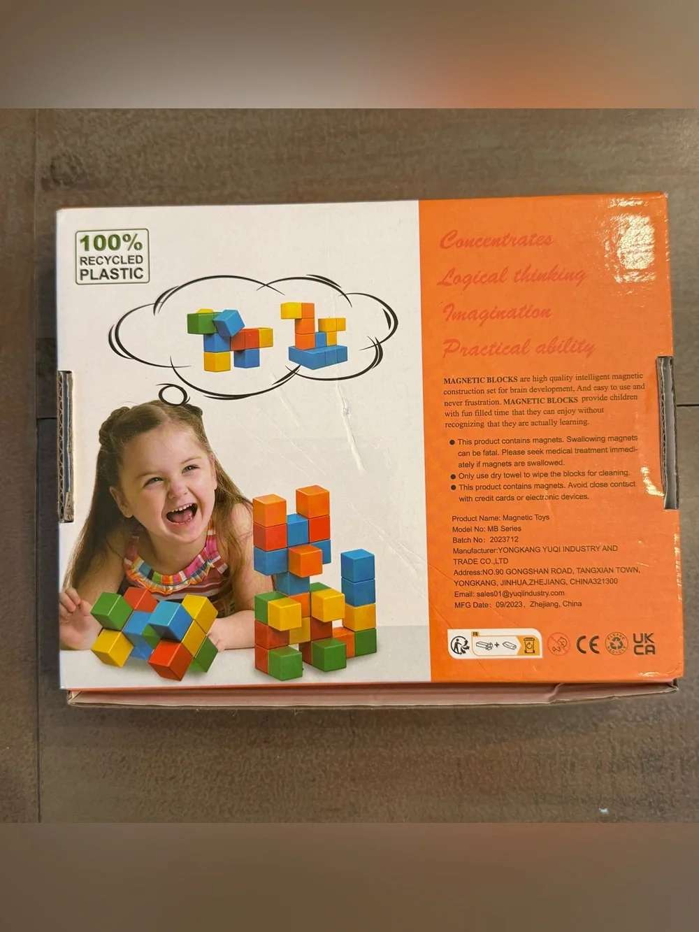 Magnetic Building Blocks Kids Educational Toy Homeschool Classroom STEM